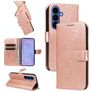 Mobigear Butterfly Samsung Galaxy S26 Plus Hülle Klapphülle Geldbörse - Roségold