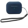 Mobigear Lanyard Apple AirPods Pro 2 Hülle Flexibles Silikon - Dunkelblau