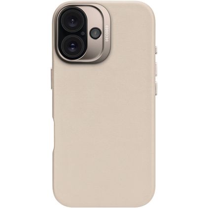 Decoded iPhone 16 MagSafe Hülle Echtes Leder Backcover - Clay