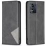 Mobigear Rhombus Slim Motorola Moto E13 Hülle Klapphülle - Grau
