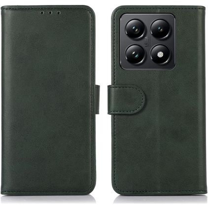 Mobigear Wallet Xiaomi 14T Hülle Klapphülle Geldbörse - Grün