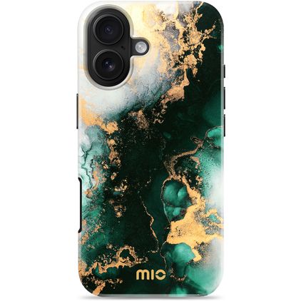 MIO iPhone 17 MagSafe Hülle Hardcase Backcover - Green Marble