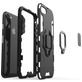 Mobigear Armor Ring iPhone SE (2020) Hülle Hardcase Backcover Stoßfest mit Ringhalter - Rot