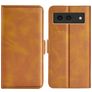 Mobigear Slim Magnet Google Pixel 8a Hülle Klapphülle Geldbörse - Cognac