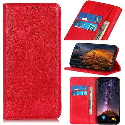 Mobigear Classic Elegance POCO X4 GT Hülle Klapphülle Geldbörse - Rot
