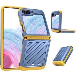 Mobigear Groove Samsung Galaxy Z Flip 5 Hülle Hardcase Backcover - Blau