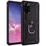 Mobigear Armor Ring Samsung Galaxy S20 Hülle Hardcase Backcover Stoßfest mit Ringhalter - Schwarz