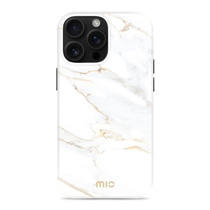 MIO iPhone 16 Pro MagSafe Hardcase Backcover - White Marble