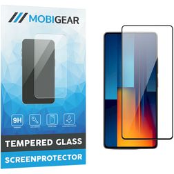 Mobigear Premium POCO M6 Pro Panzerglas Gehärtetes Glas Displayschutz - Hüllenfreundlich - Schwarz