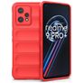 Mobigear Bumpy Realme 9 Pro Plus Hülle Flexibles TPU Backcover - Rot