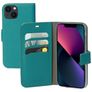 Mobiparts Saffiano Wallet iPhone 13 Hülle Klapphülle Geldbörse - Türkis