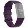 Mobigear Cross Silikon Fitbit Charge 3 Armband Dornschließe - Weinrot