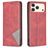 Mobigear Rhombus Slim iPhone 17 Pro Max Hülle Klapphülle - Rot