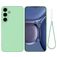 Mobigear Rubber Touch Samsung Galaxy S25 FE Silikon Backcover - Grün
