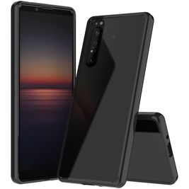 Mobigear Crystal Sony Xperia 1 II Hülle Hardcase Backcover - Schwarz / Transparent