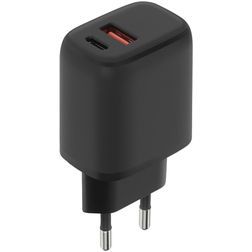 Mobiparts Dual USB / USB-C Ladegerät Power Delivery 20W - Schwarz