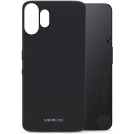 Mobilize Rubber Gelly Nothing Phone (2) Pro Hülle Flexibles TPU Backcover - Schwarz