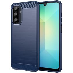 Mobigear Brushed Slim Samsung Galaxy A26 Hülle Flexibles TPU Backcover - Blau