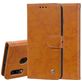Mobigear Wallet Samsung Galaxy A20e Hülle Klapphülle Geldbörse - Cognac