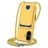 Mobigear Lanyard Card iPhone 17 Silikon Handykette mit Kartenfach - Gelb