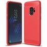 Mobigear Brushed Slim Samsung Galaxy S9 TPU (flexibel) Backcover - Rot