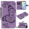 Mobigear Butterfly iPhone 12 Mini Hülle Klapphülle Geldbörse - Lila