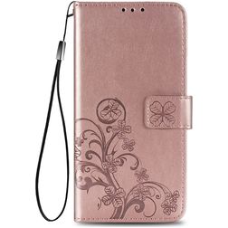 Mobigear Clover Samsung Galaxy S20 FE Hülle Klapphülle Geldbörse - Roségold
