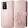 Mobigear Clover Vivo Y76 Hülle Klapphülle Geldbörse - Roségold