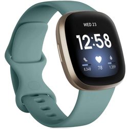 Mobigear Sport Dual Silikon Fitbit Sense Armband Drückerschließe - Türkis