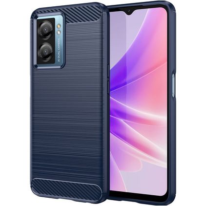 Mobigear Brushed Slim Realme Narzo 50 5G Hülle Flexibles TPU Backcover - Blau
