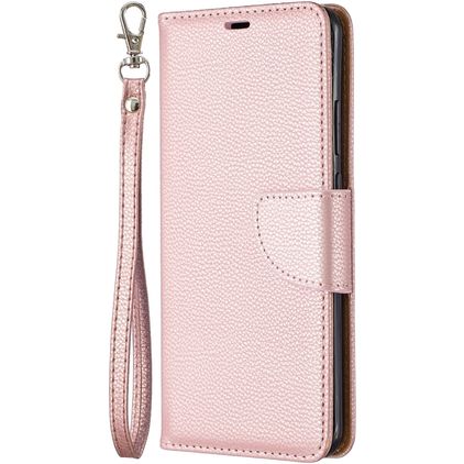 Mobigear Excellent Huawei P40 Pro Hülle Klapphülle Geldbörse - Roségold