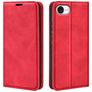 Mobigear Retro Slim iPhone 17e Hülle Klapphülle Geldbörse - Rot