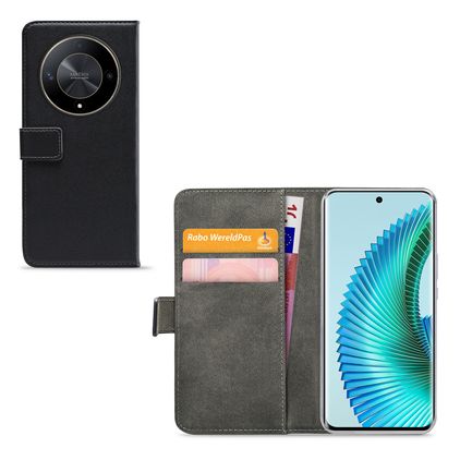 Mobilize Classic Gelly Wallet HONOR Magic 6 Lite Klapphülle Portemonnaie - Schwarz