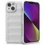Mobigear Bumpy iPhone 14 Hülle Flexibles TPU Backcover - Weiß