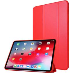 Mobigear Tri-Fold Gel iPad Pro 11 Zoll (2021) Hülle TPU,Kunstleder Klapphülle - Rot
