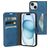 Mobiparts Classic Wallet iPhone 15 Klapphülle Portemonnaie - Steel Blue