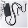 Mobigear Lanyard Card iPhone 15 Silikon Handykette mit Kartenhalter - Schwarz