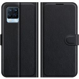 Mobigear Classic Realme 8 Pro Hülle Klapphülle Geldbörse - Schwarz