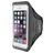 Mobiparts Comfort Fit Handyhalterung Joggen iPhone SE (2022) Sporthülle Neopren Sportarmband - Schwarz