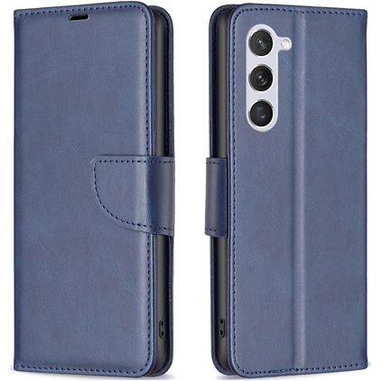 Mobigear Excellent Samsung Galaxy S24 Hülle Klapphülle Geldbörse - Blau