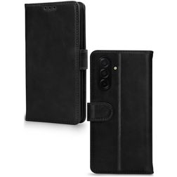 Mobilize Wallet Samsung Galaxy A27 Hülle Echtes Leder Klapphülle Geldbörse - Schwarz