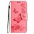 Mobigear Butterfly Samsung Galaxy A35 Hülle Klapphülle Geldbörse - Pink