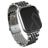 Burga Chic Royal Edelstahl Apple Watch Armband Faltschließe - 42/41/40/38 mm - Silber