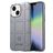 Mobigear Rugged Shield iPhone 14 Plus Hülle Flexibles TPU Backcover Stoßfest - Grau