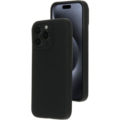 Mobiparts iPhone 15 Pro Max Silikon MagSafe Backcover - Schwarz