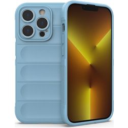 Mobigear Bumpy iPhone 14 Pro Hülle Flexibles TPU Backcover - Blau