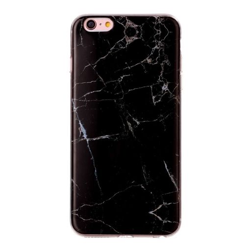 Mobigear Marble iPhone 6s Hülle Flexibles TPU Backcover - Schwarz