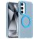 Mobigear Shockproof Samsung Galaxy S24 FE MagSafe Hardcase Backcover - Blau