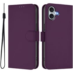 Mobigear Urban Wallet iPhone 16 Plus Hülle Klapphülle Geldbörse - Lila
