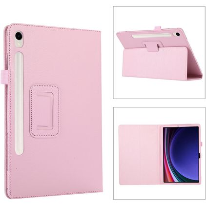 Mobigear Classic Samsung Galaxy Tab S11 Hülle + Stifthalter - Pink
